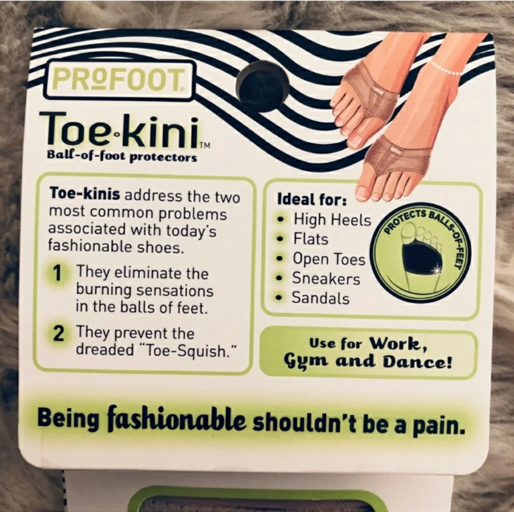 PROFOOT Toe-kini Ball of Foot ProtectorNWT!